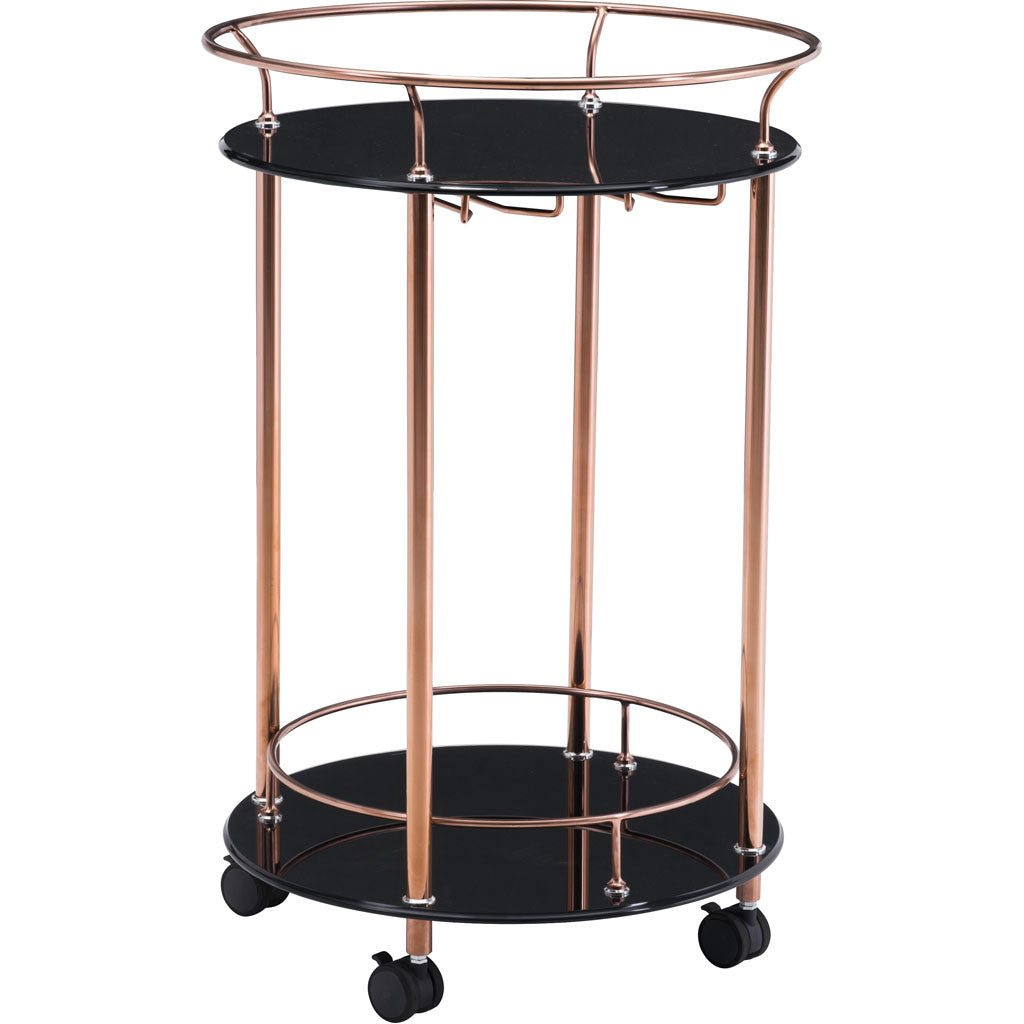 Pistoria Serving Cart Rose Gold