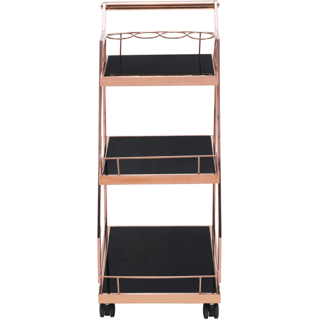 Alacrity Serving Cart Rose Gold
