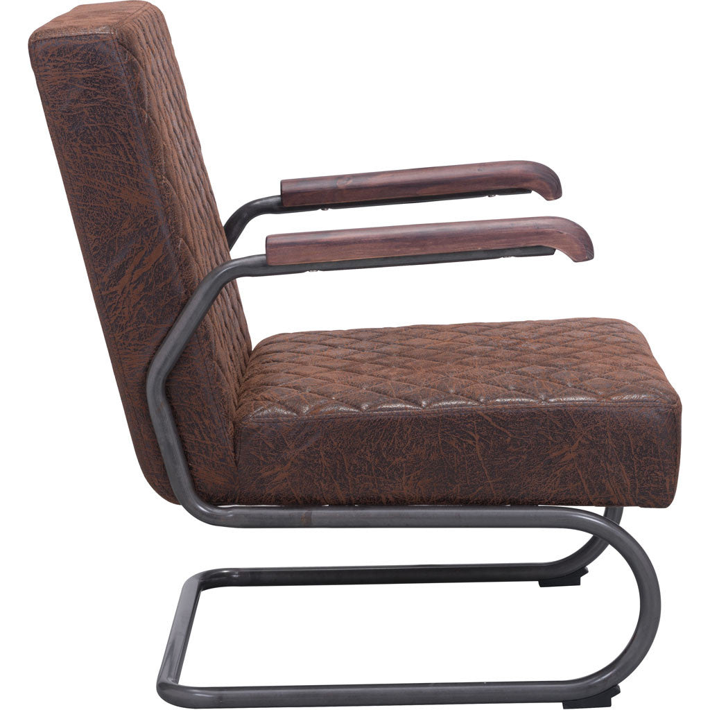 Fermo Lounge Chair Vintage Brown
