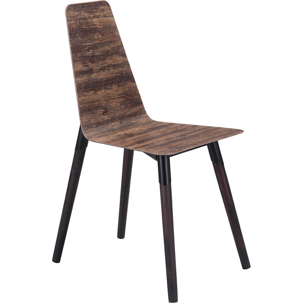 Isernia Side Chair Distressed Brown