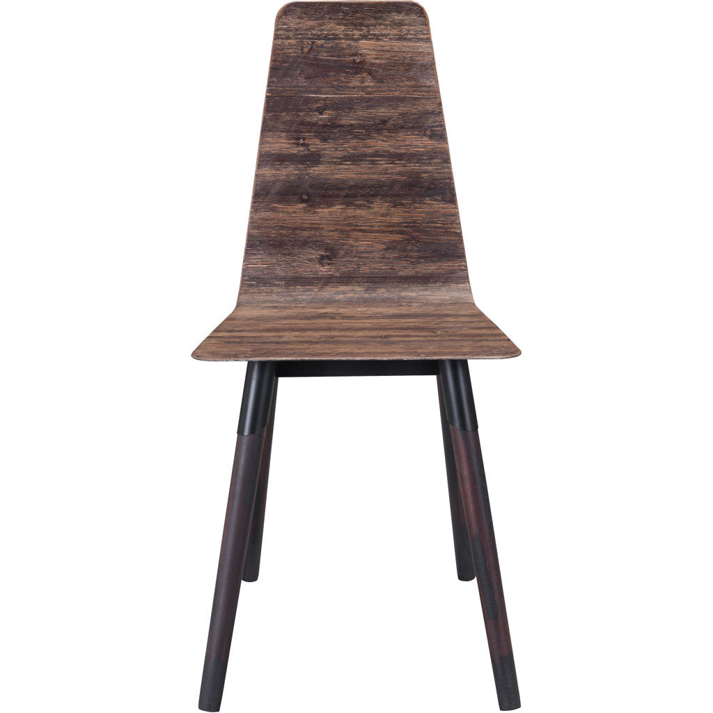 Isernia Side Chair Distressed Brown