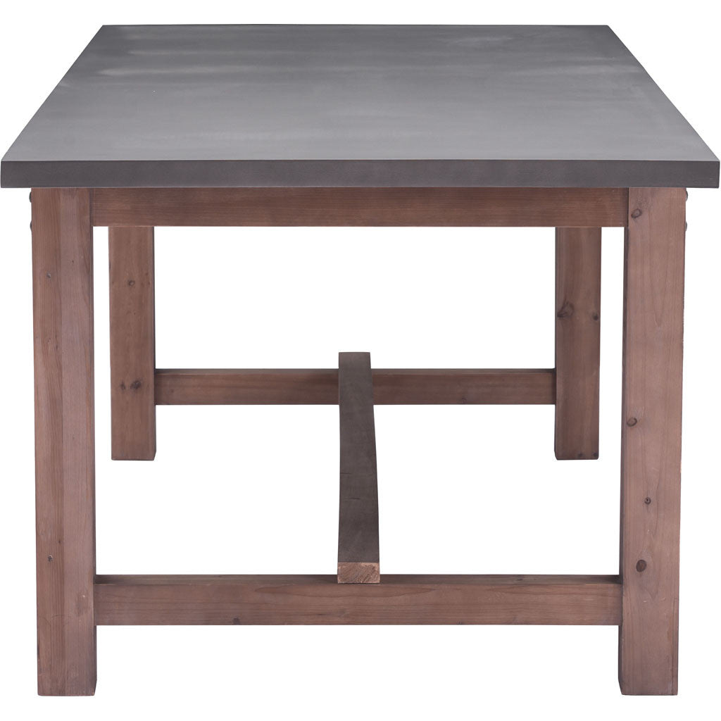 Goran Dining Table Gray & Distressed Fir