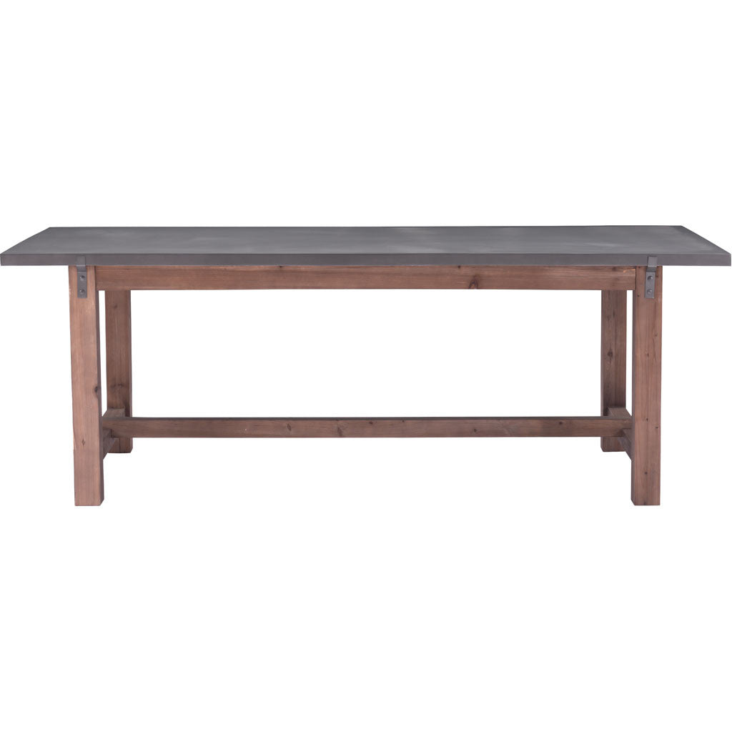 Goran Dining Table Gray & Distressed Fir