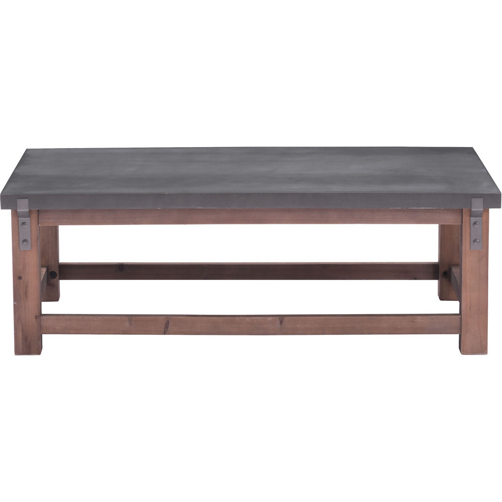 Goran Coffee Table Gray & Distressed Fir