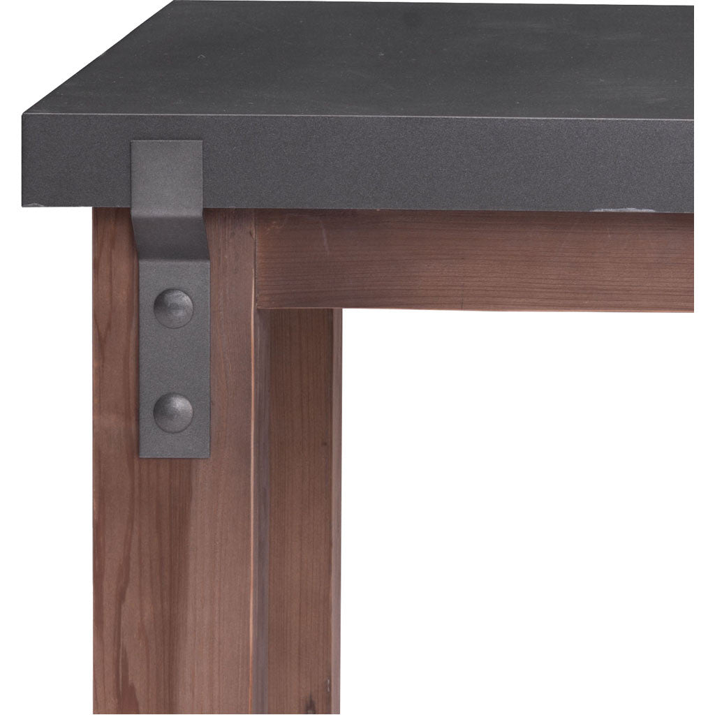 Goran Side Table Gray & Distressed Fir