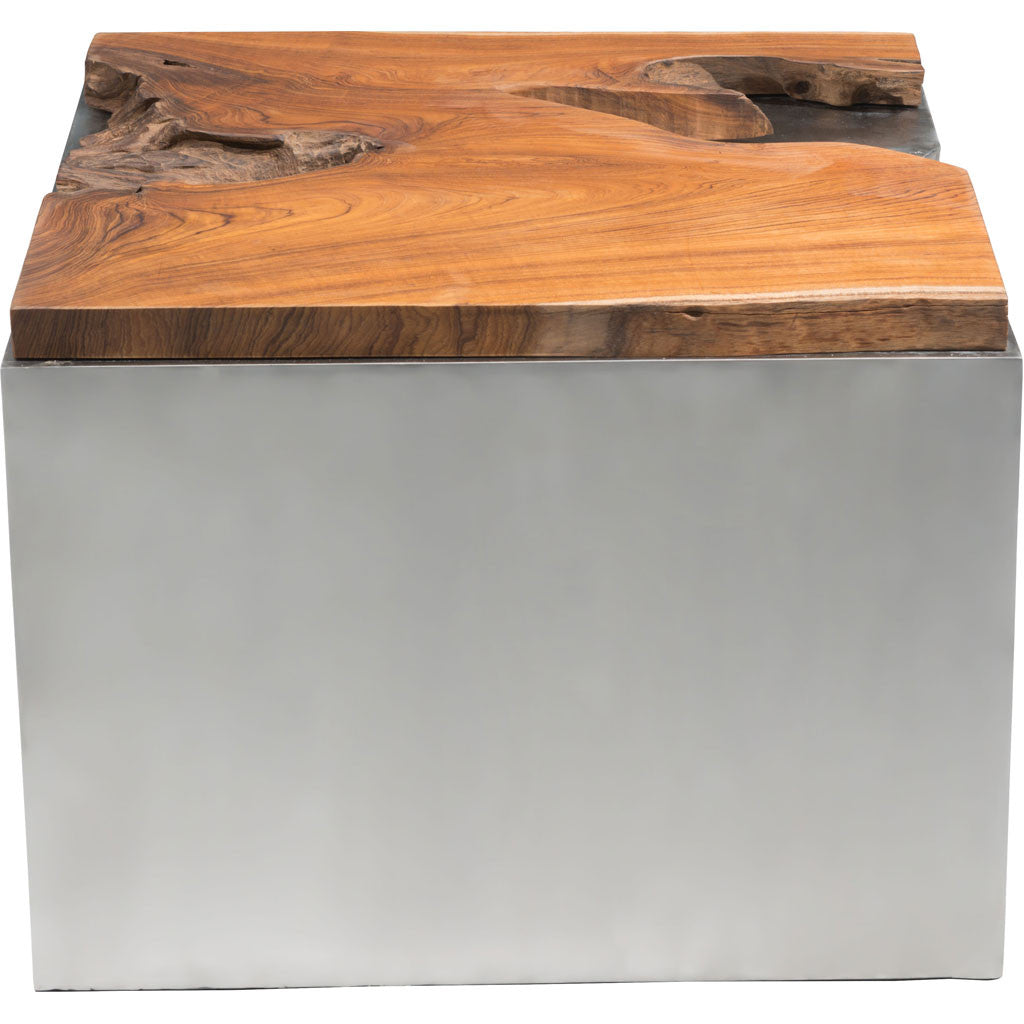 Loren Coffee Table Natural & Stainless Steel