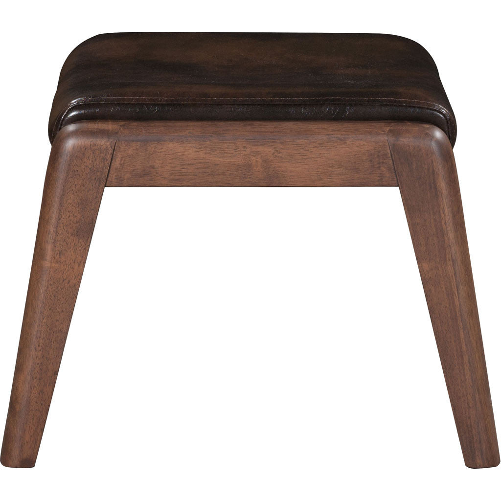 Braden Lounge Chair & Ottoman Brown