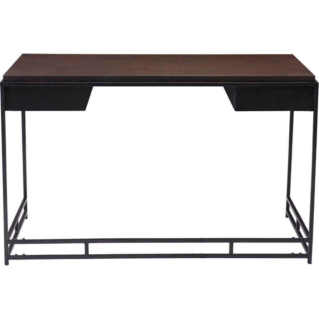 Steven Desk Espresso & Metal