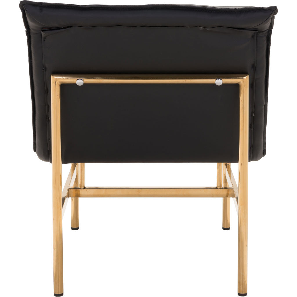 Sawyer Chair Black & Gold