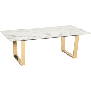 Acel Coffee Table Stone & Gold