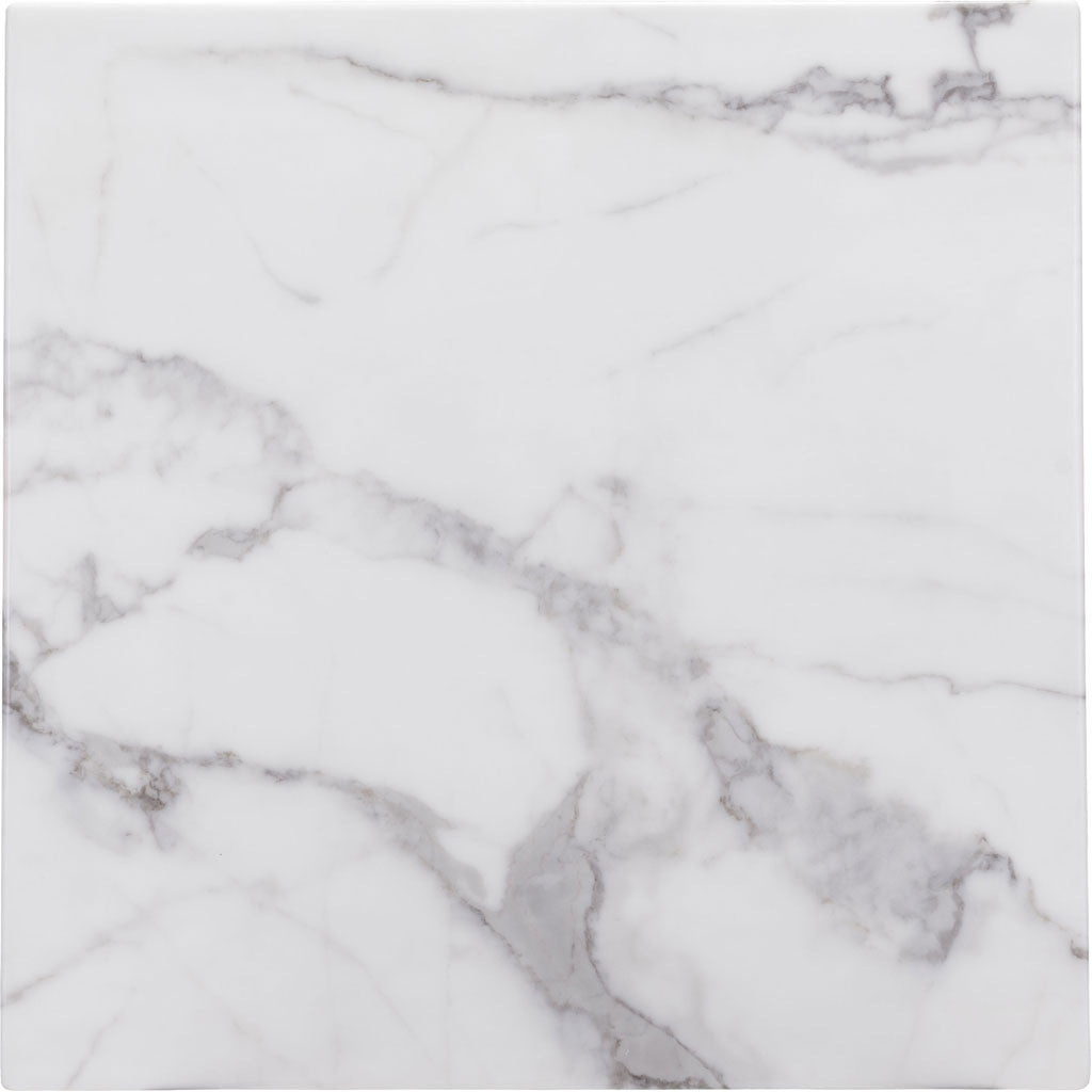 Titus End Table Stone & Antique Brass