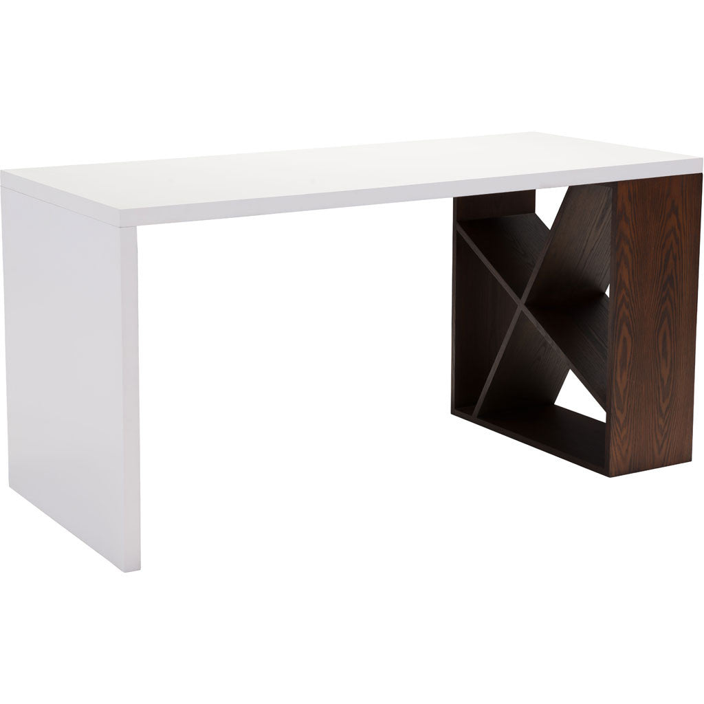 Sorel Desk Espresso & White