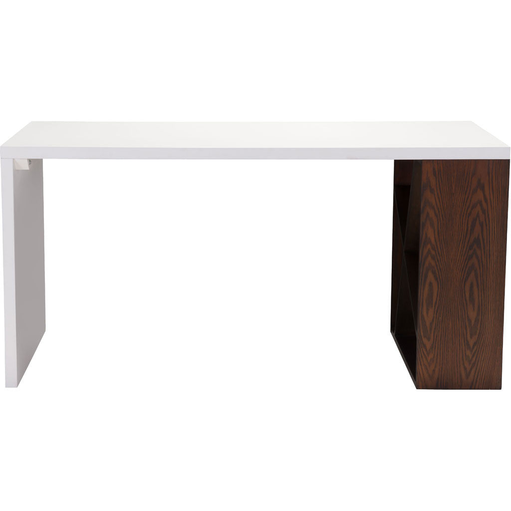 Sorel Desk Espresso & White