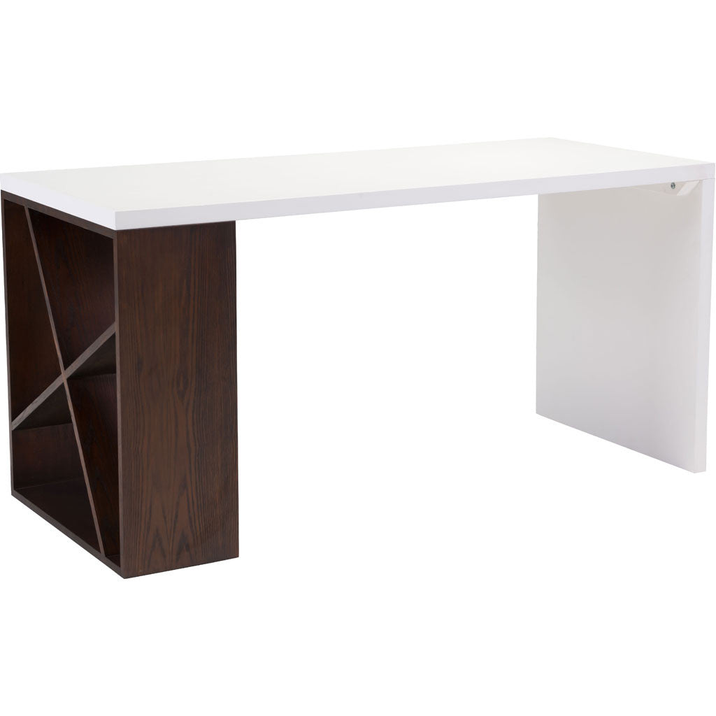 Sorel Desk Espresso & White