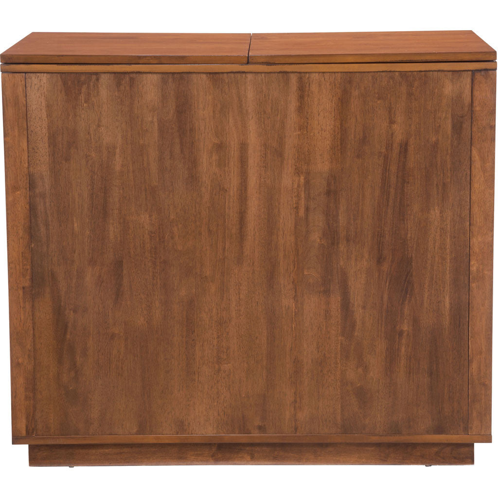 Linear Bar Cabinet Walnut