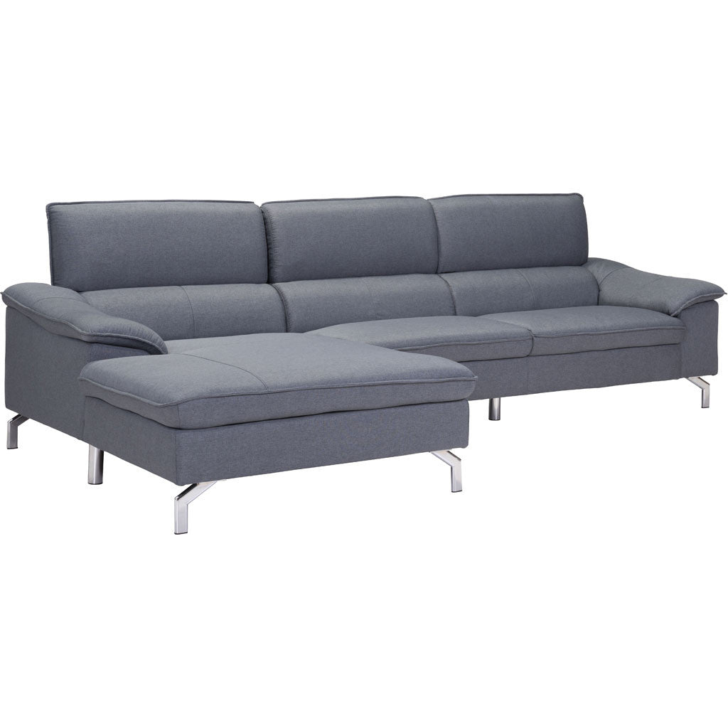 Ezra Sectional LHF Gray