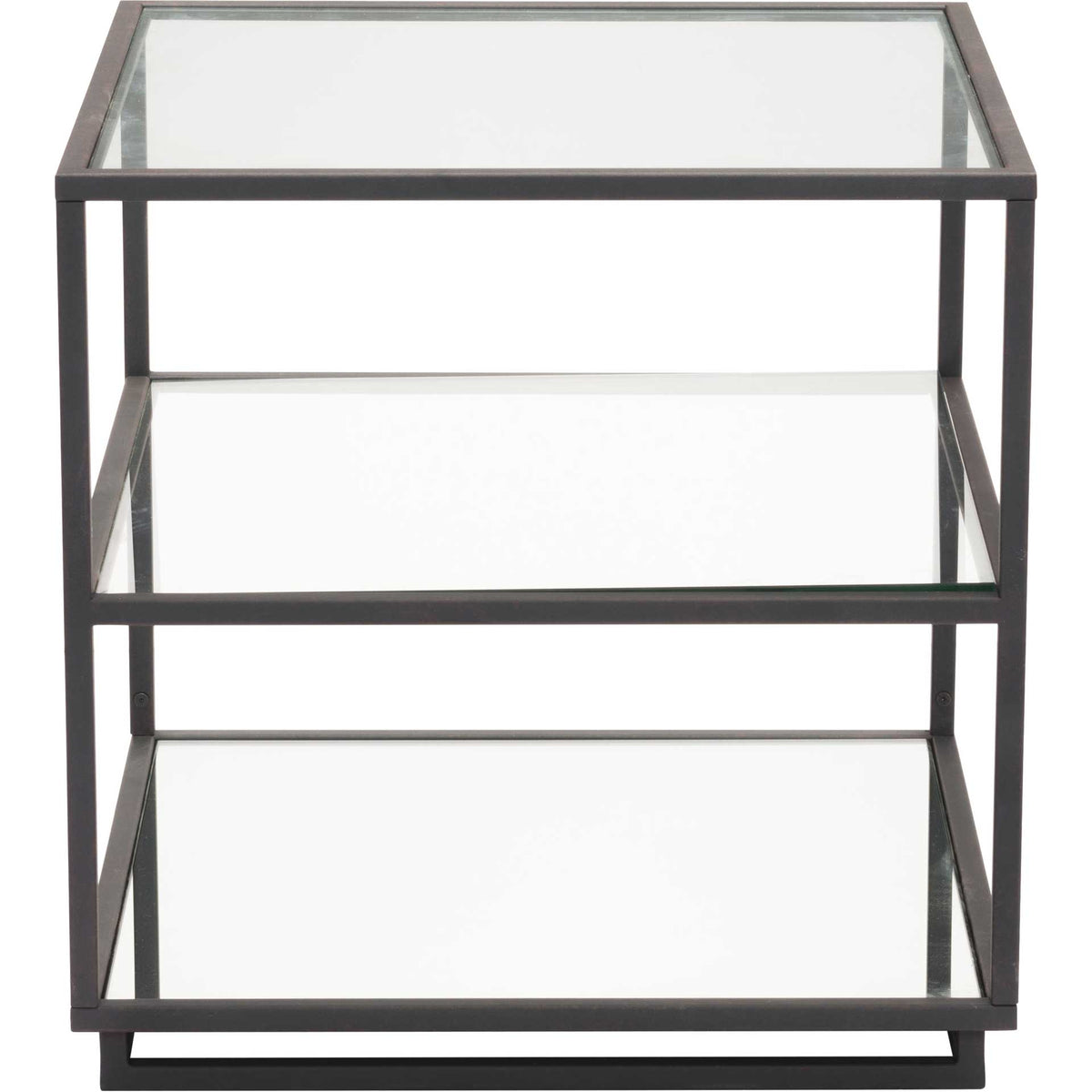 Keen End Table Distressed Black