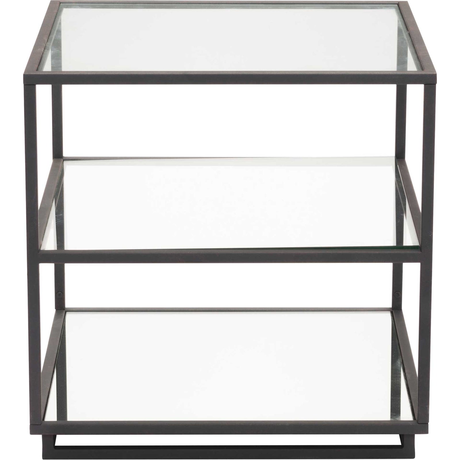 Keen End Table Distressed Black