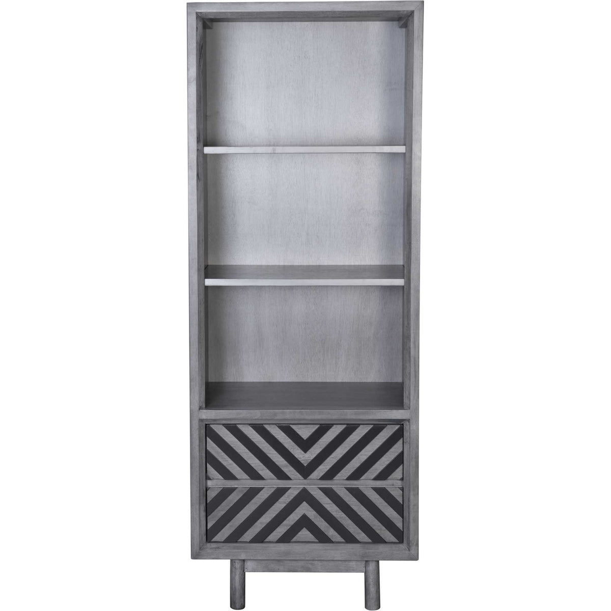 Regents Narrow Tall Shelf Old Gray