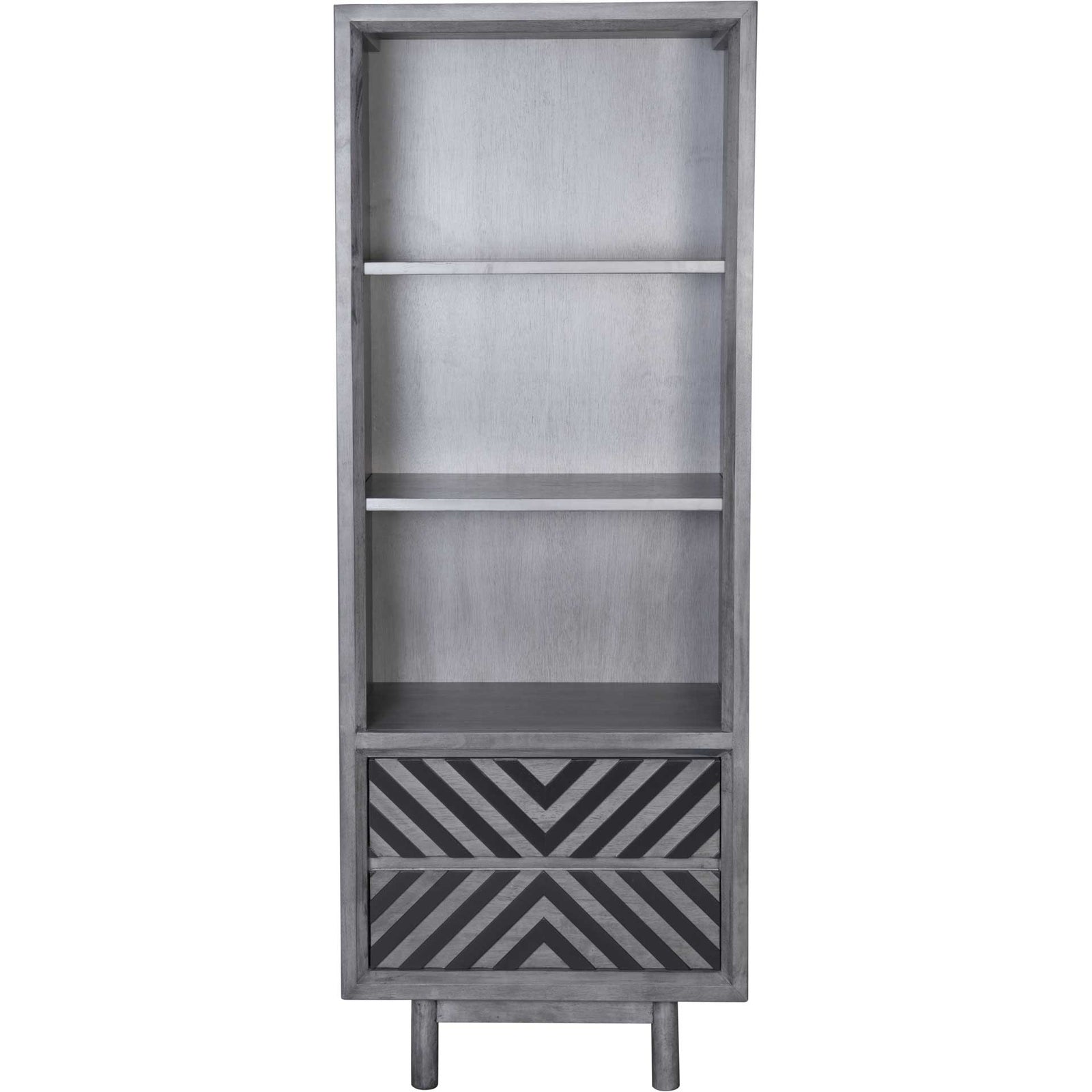 Regents Narrow Tall Shelf Old Gray