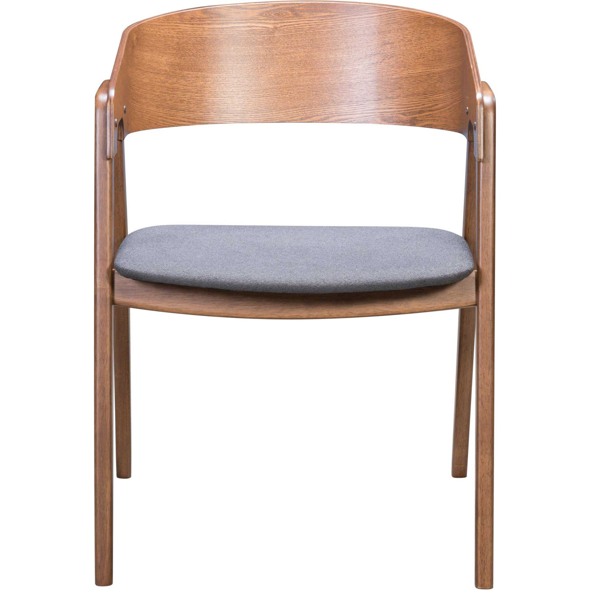 Anton Dining Chair Walnut/Dark Gray