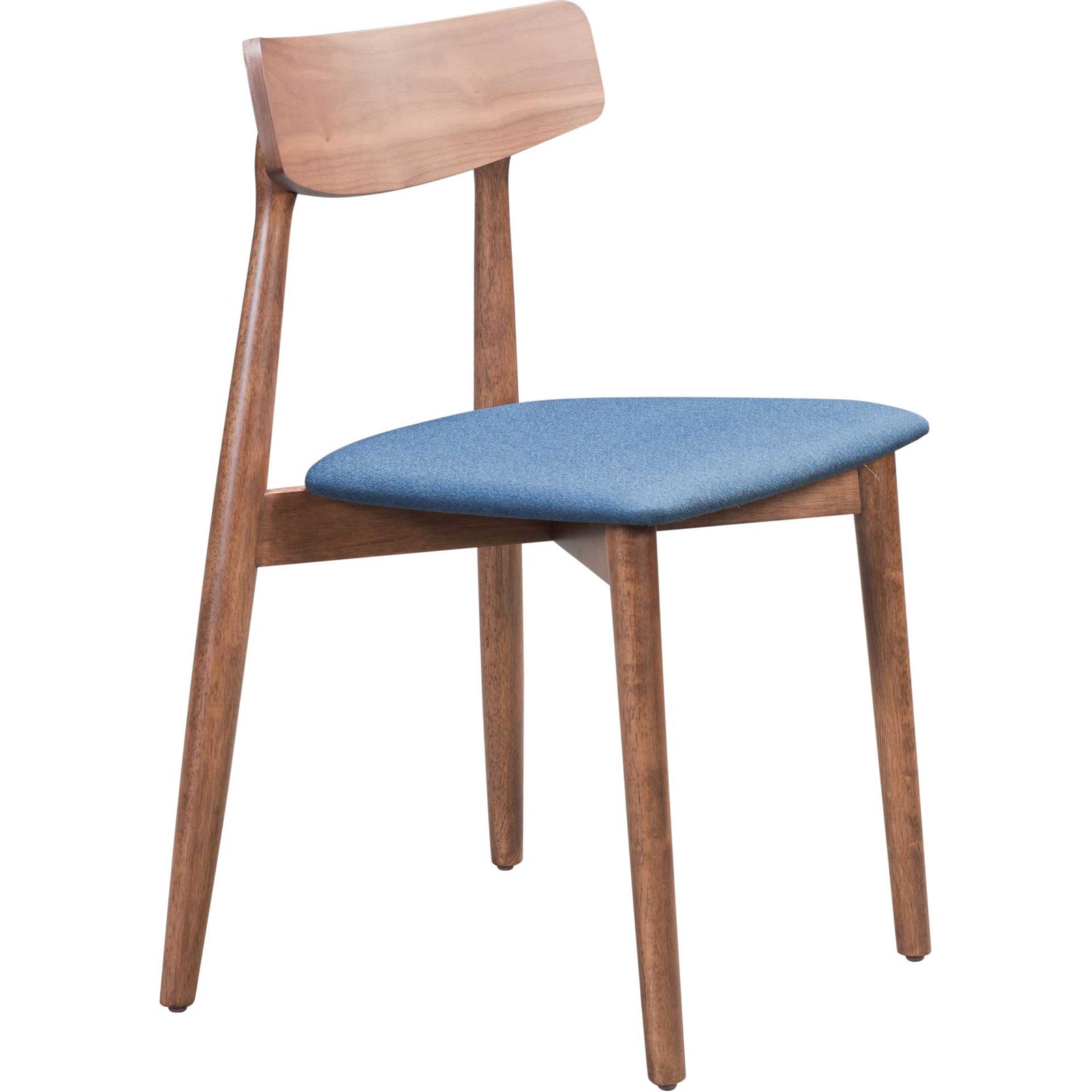 Norwich Dining Chair Walnut/Ink Blue