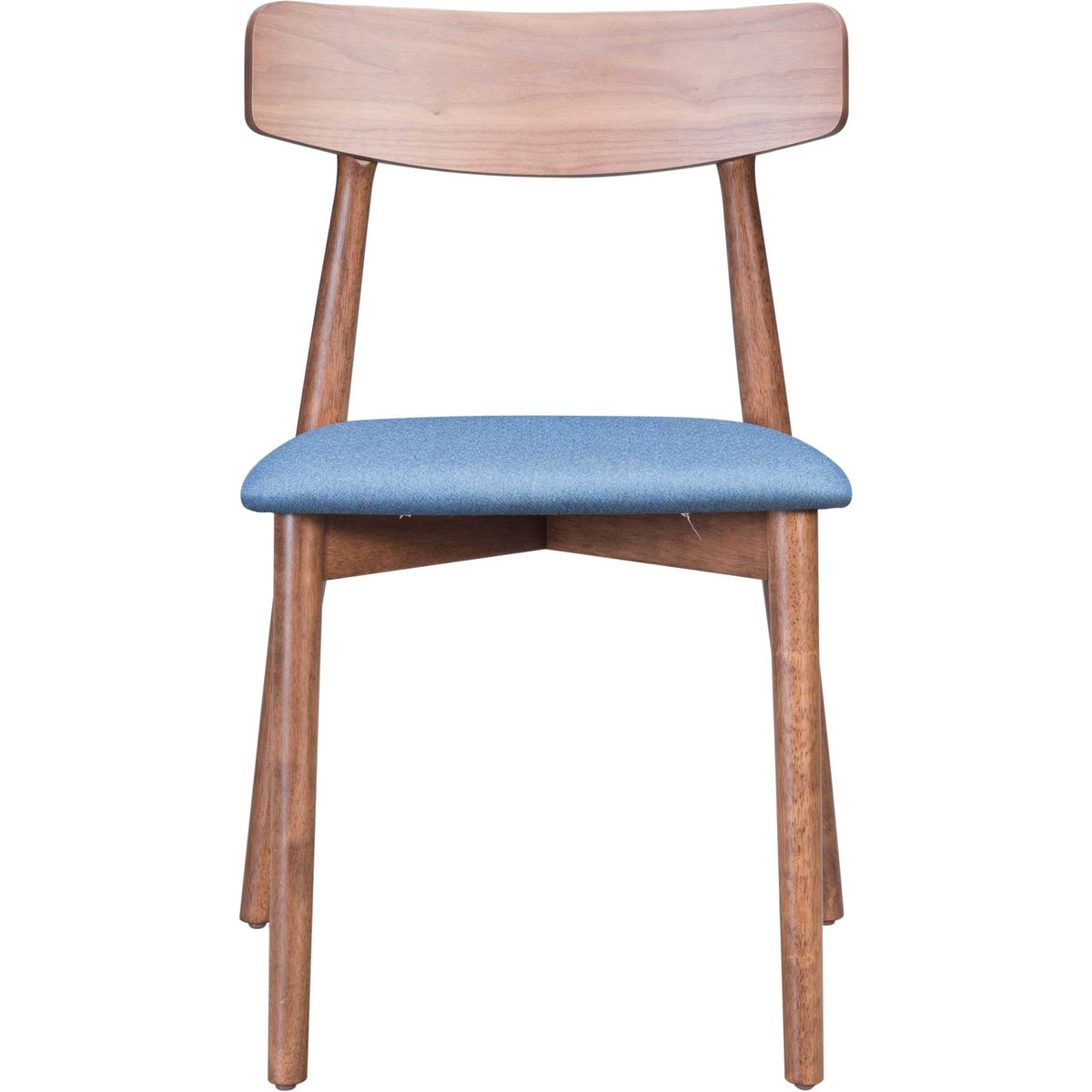 Norwich Dining Chair Walnut/Ink Blue
