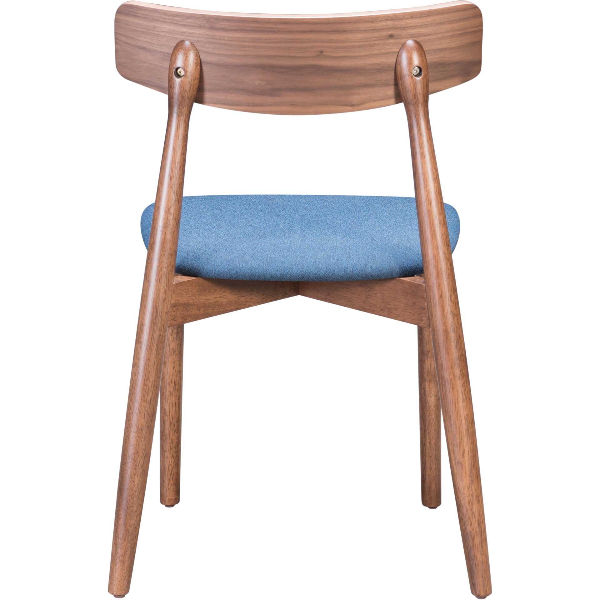 Norwich Dining Chair Walnut/Ink Blue