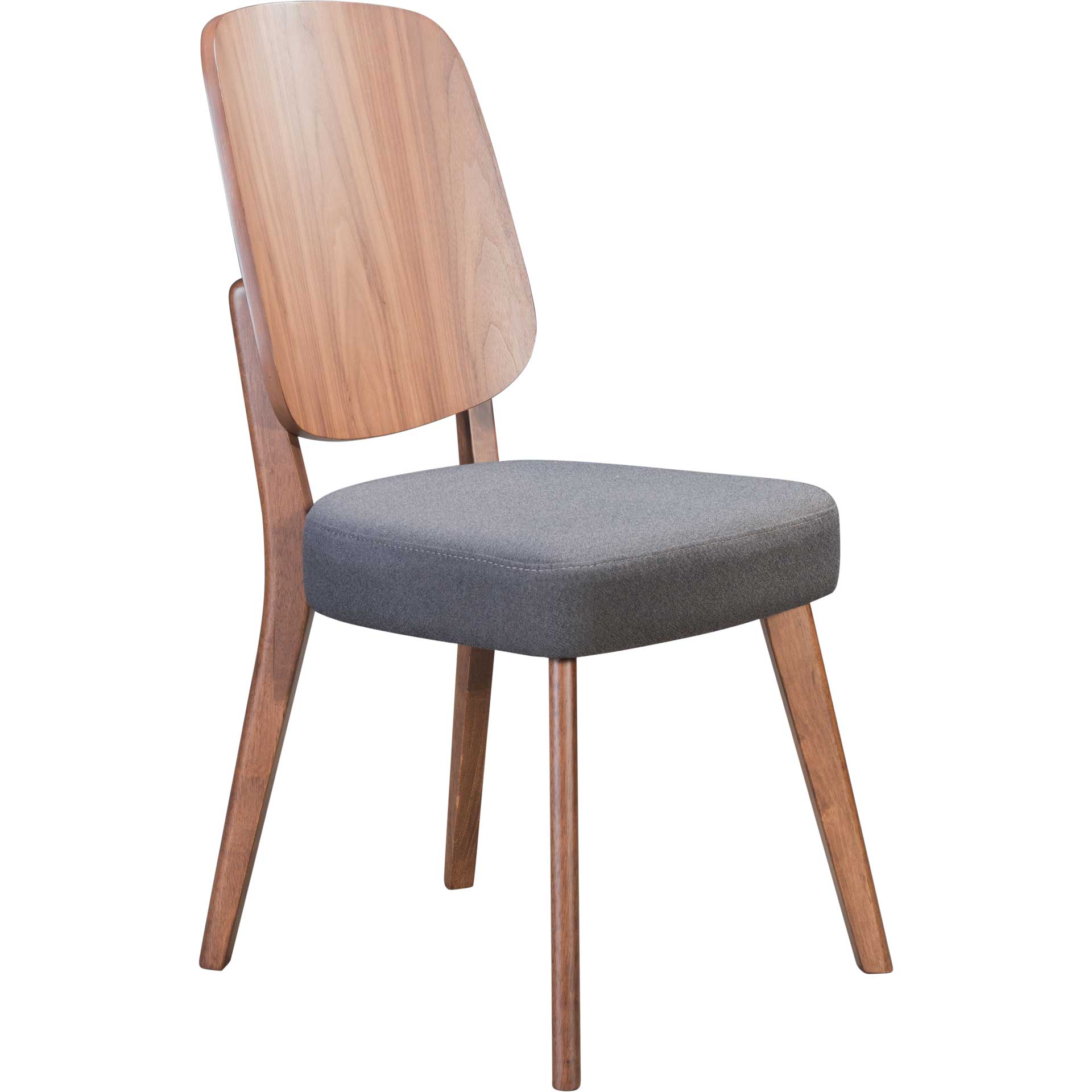 Ashmore Dining Chair Walnut/Dark Gray