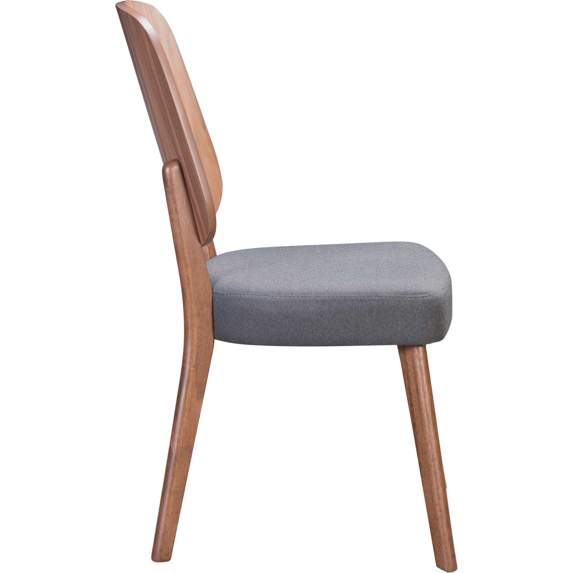 Ashmore Dining Chair Walnut/Dark Gray