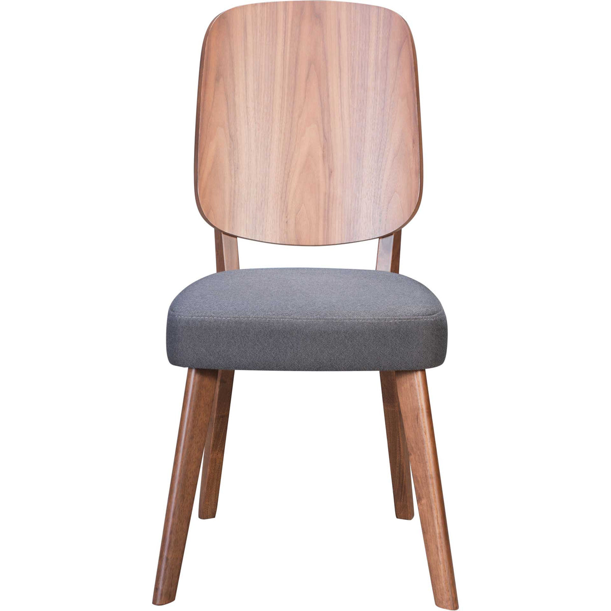 Ashmore Dining Chair Walnut/Dark Gray