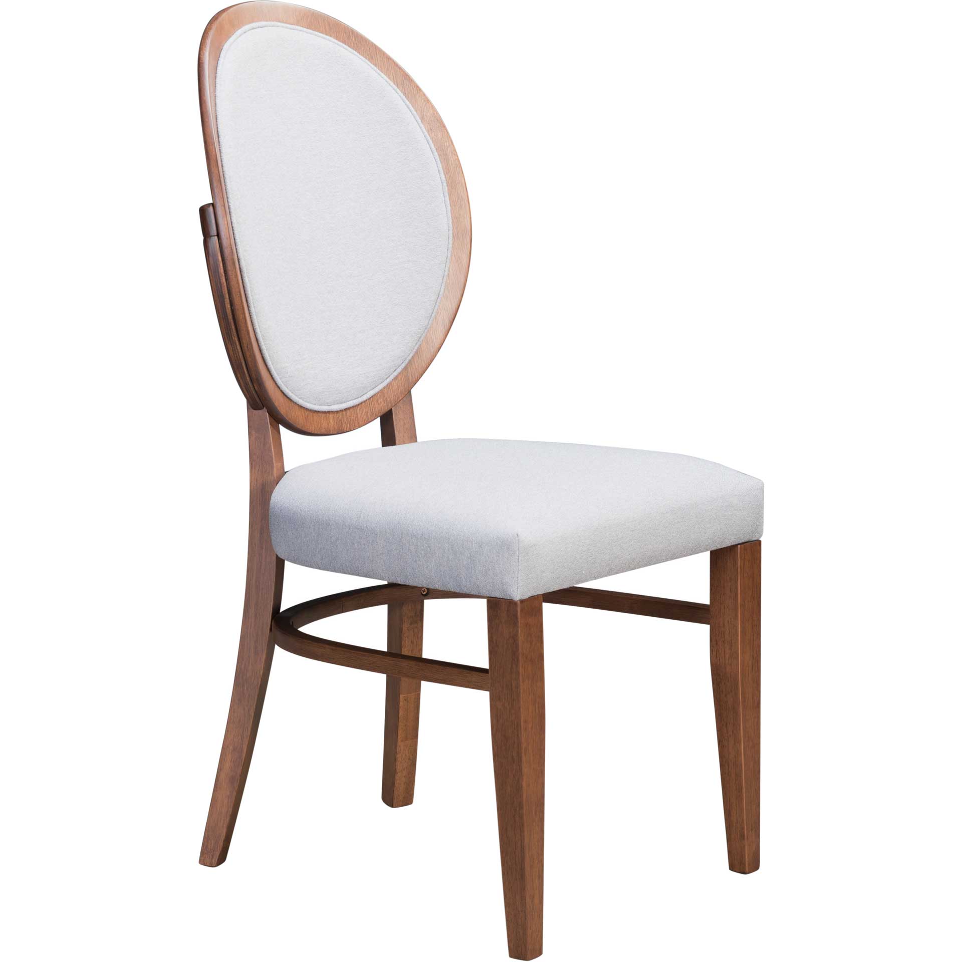 Russell Dining Chair Walnut/Light Gray