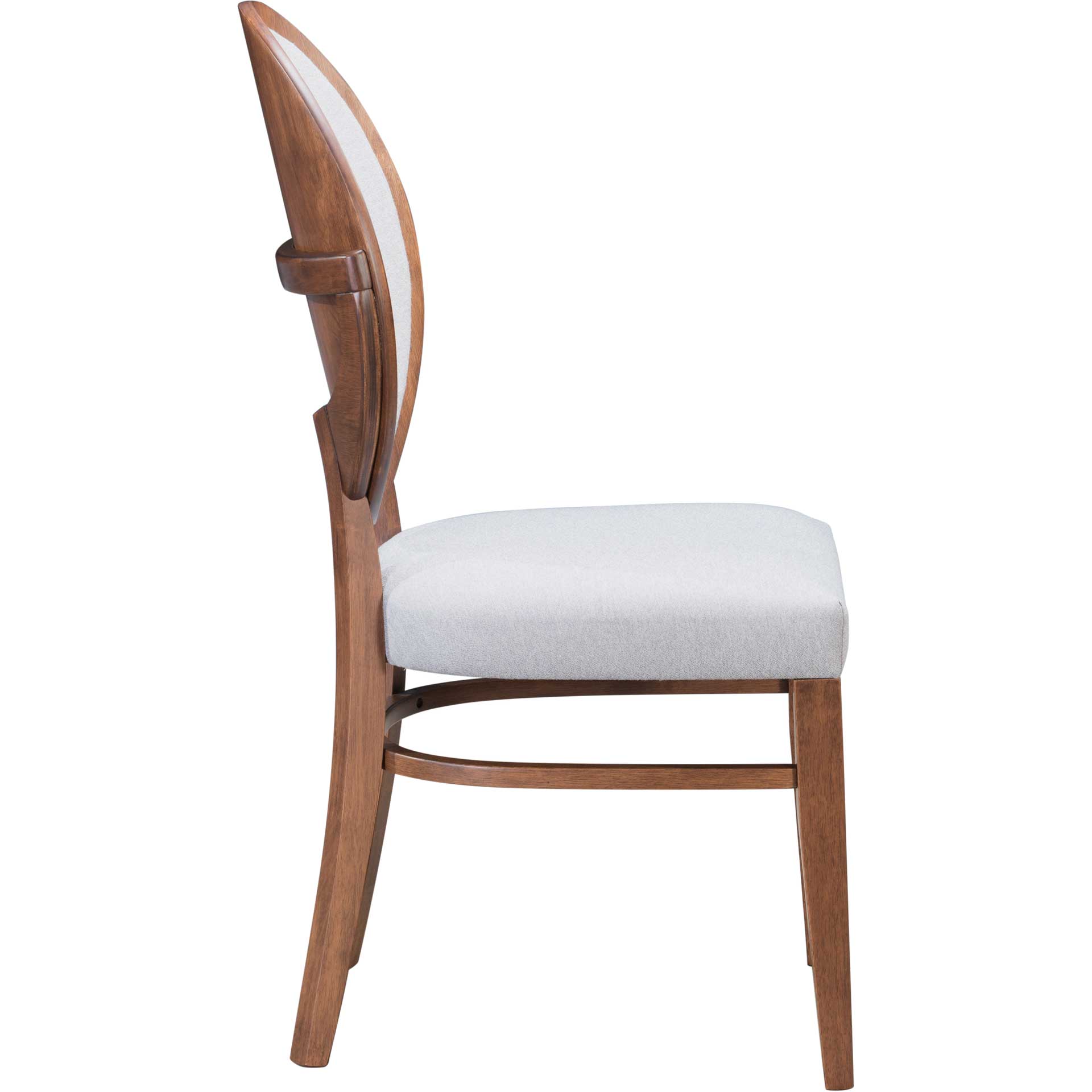 Russell Dining Chair Walnut/Light Gray