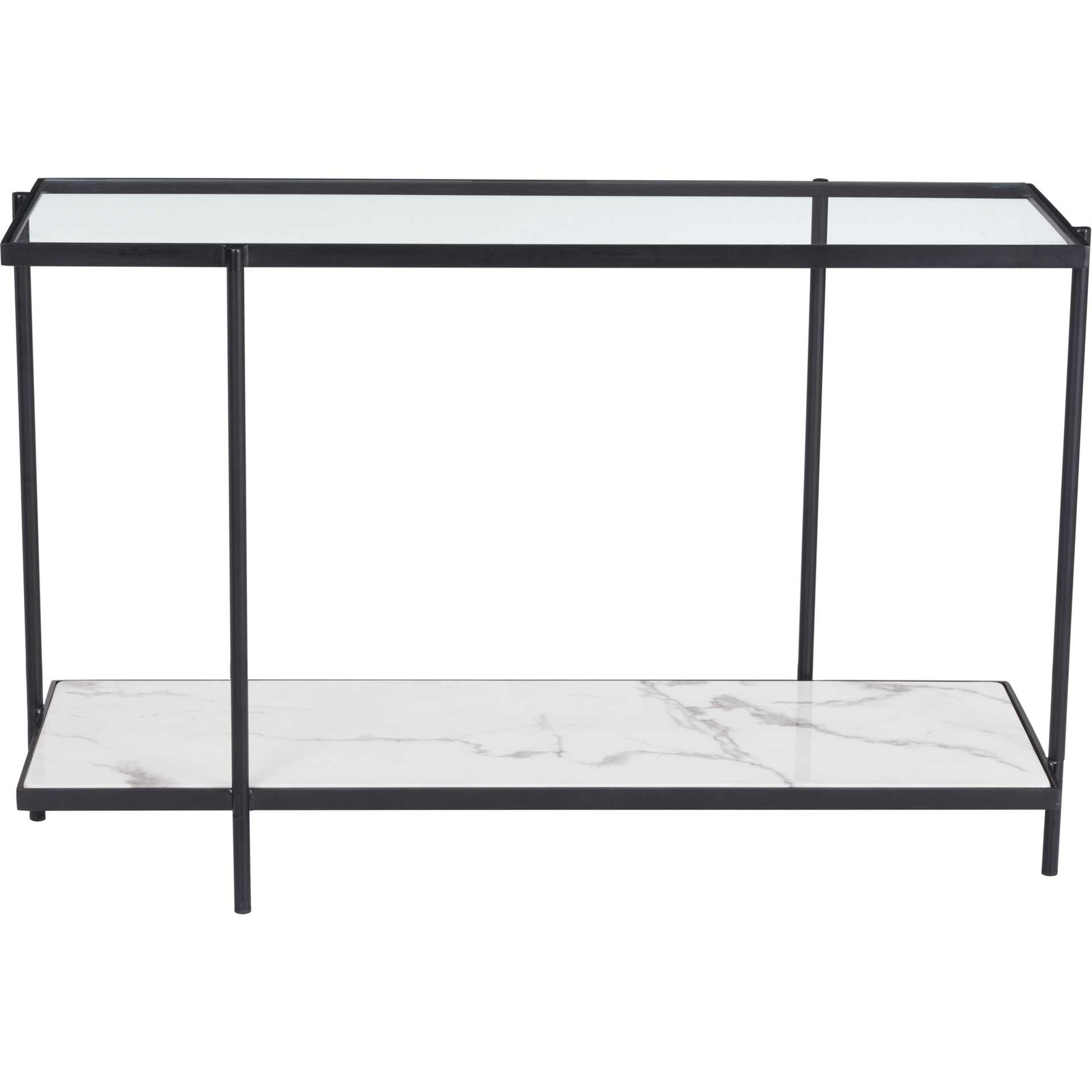 Watts Console Table Matte Black/Stone