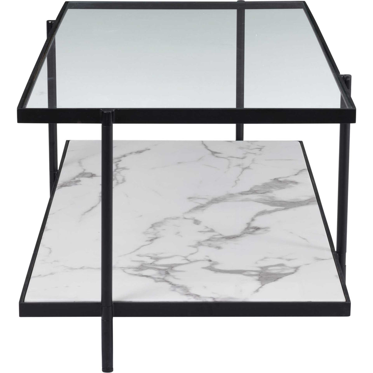 Watts Coffee Table Matte Black/Stone