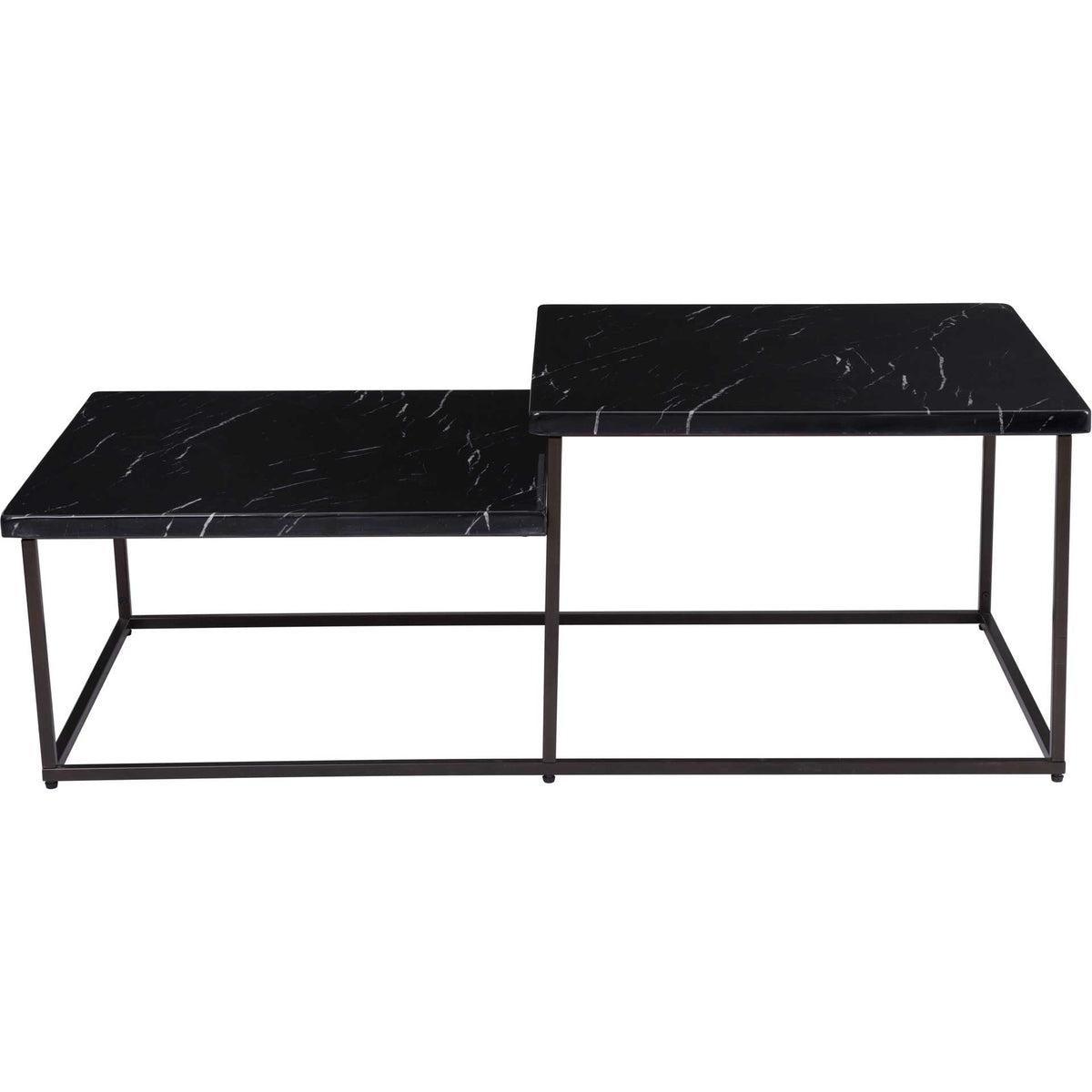Shaw Coffee Table Black/Stone/Antique Brass