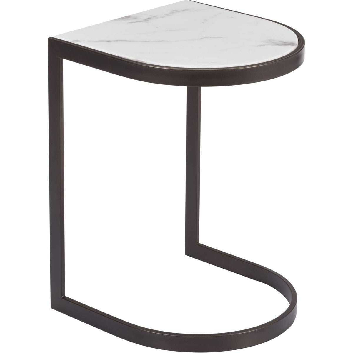 Shaw Nesting End Tables Black/Stone/Antique Brass