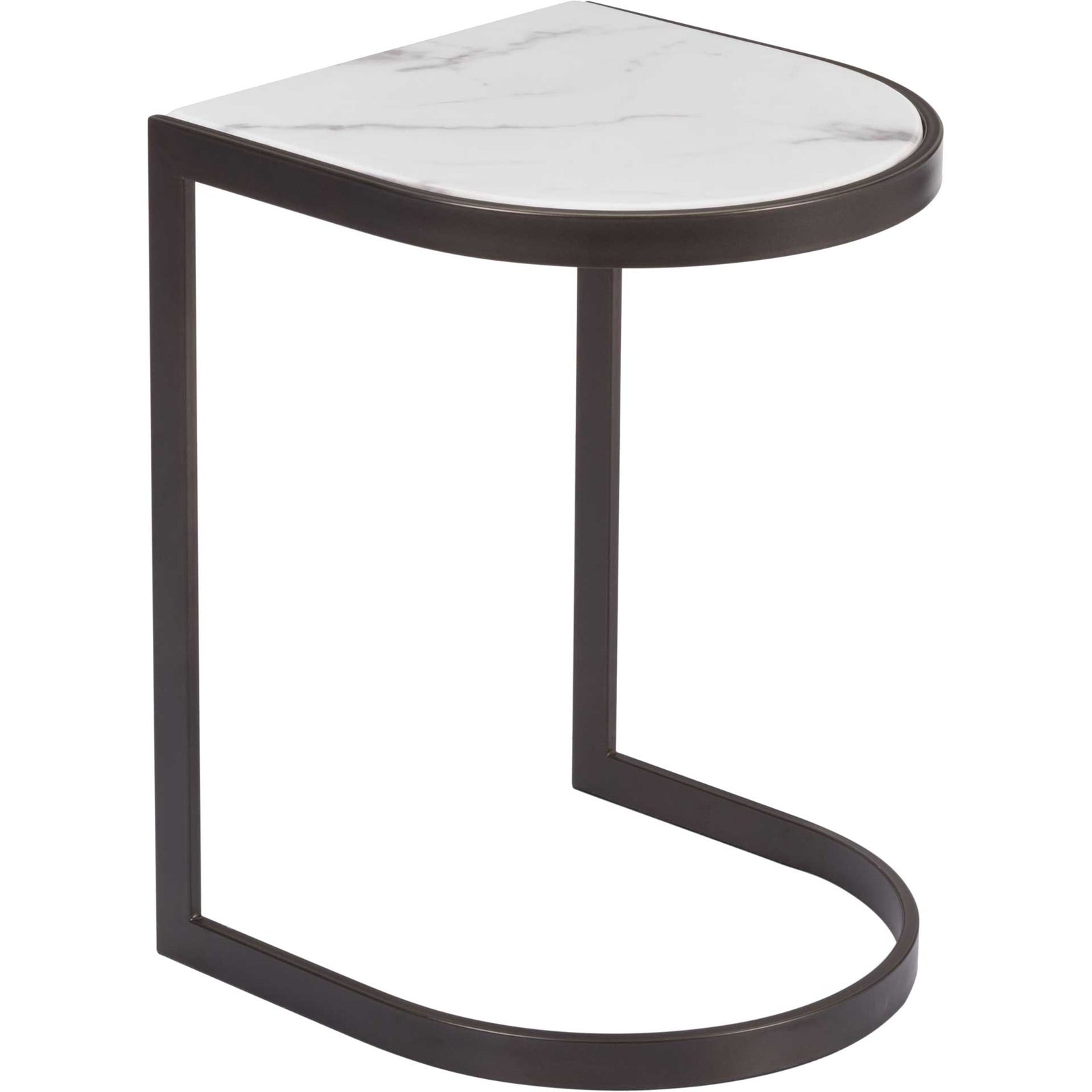 Shaw Nesting End Tables Black/Stone/Antique Brass