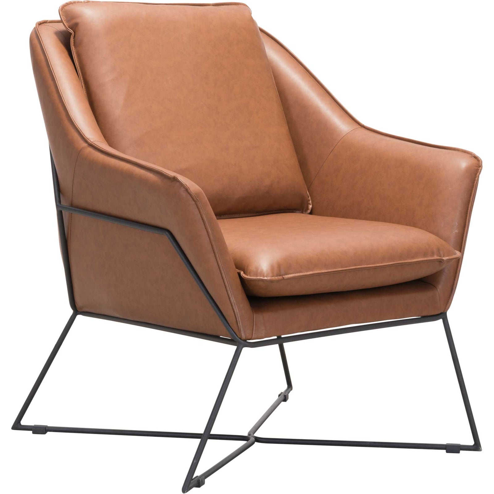 Livingston Lounge Chair Saddle