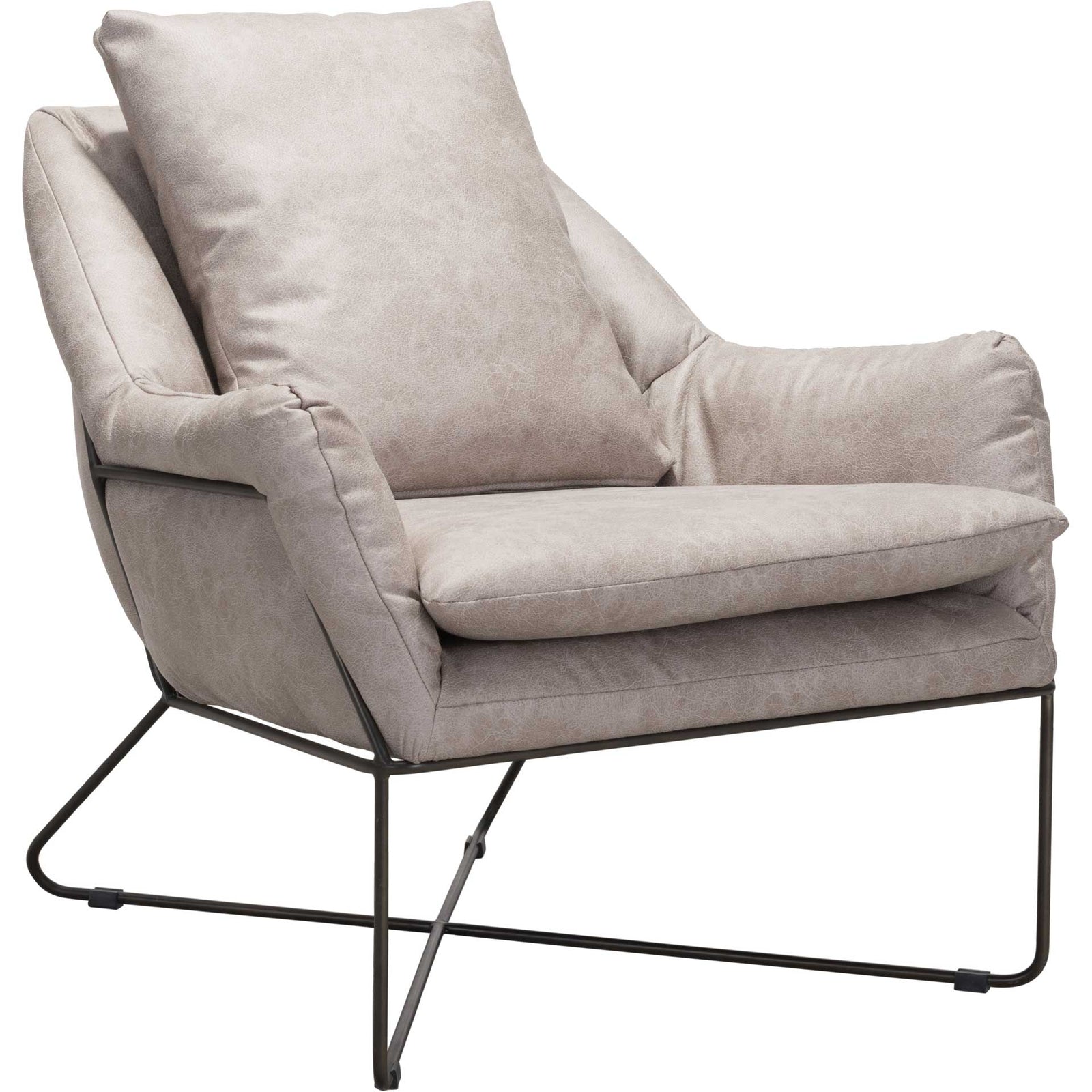 Fletcher Lounge Chair Distressed Gray