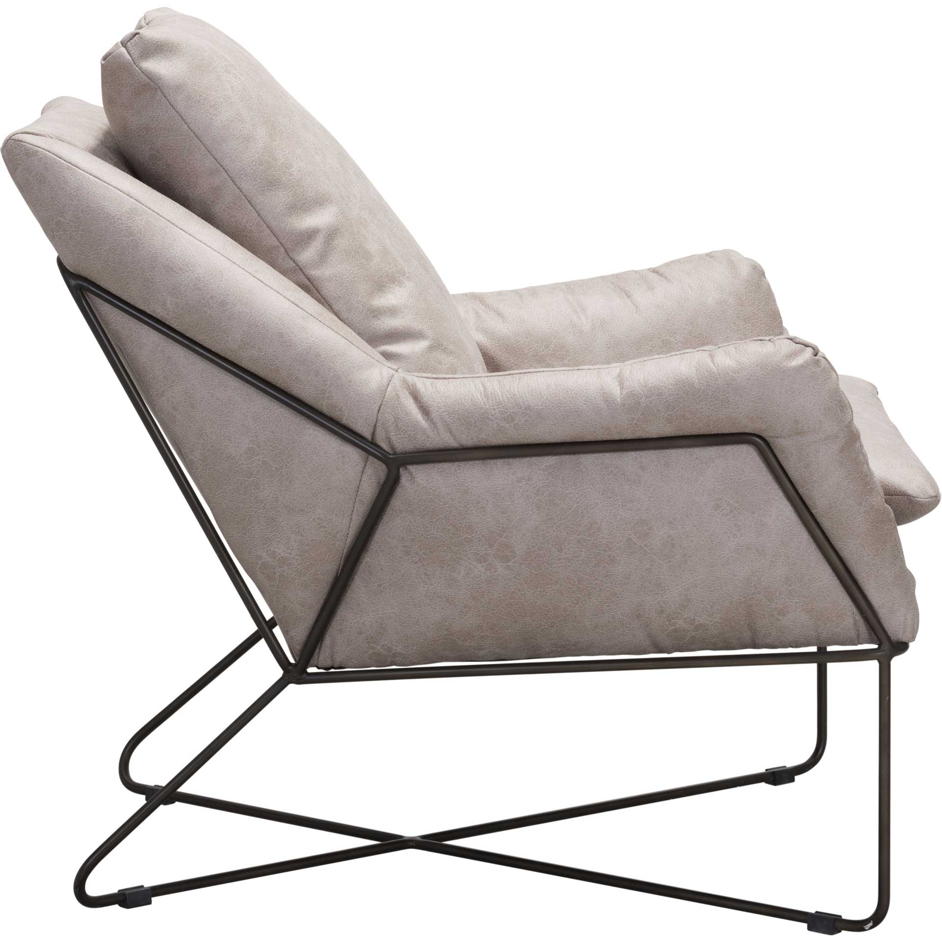Fletcher Lounge Chair Distressed Gray