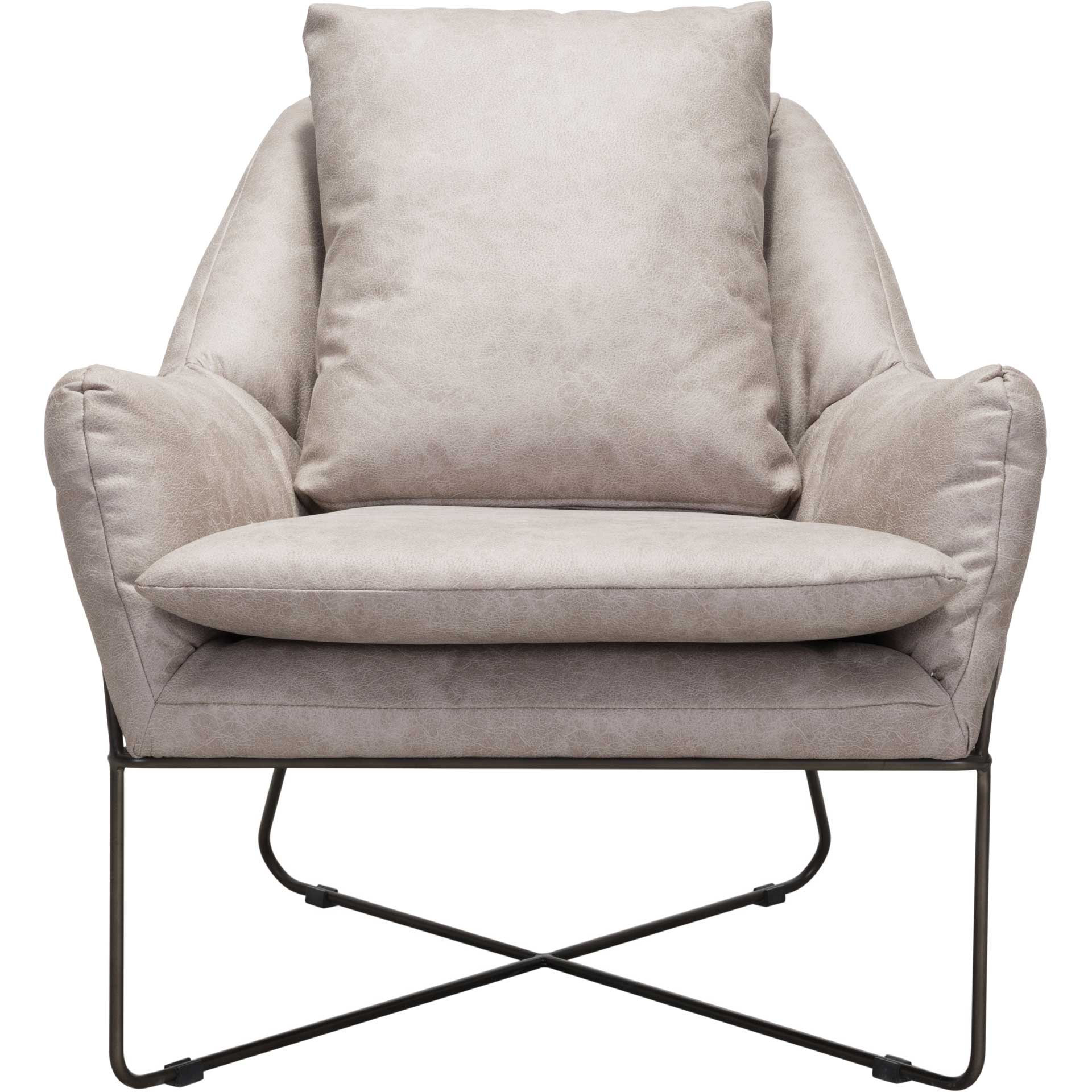 Fletcher Lounge Chair Distressed Gray