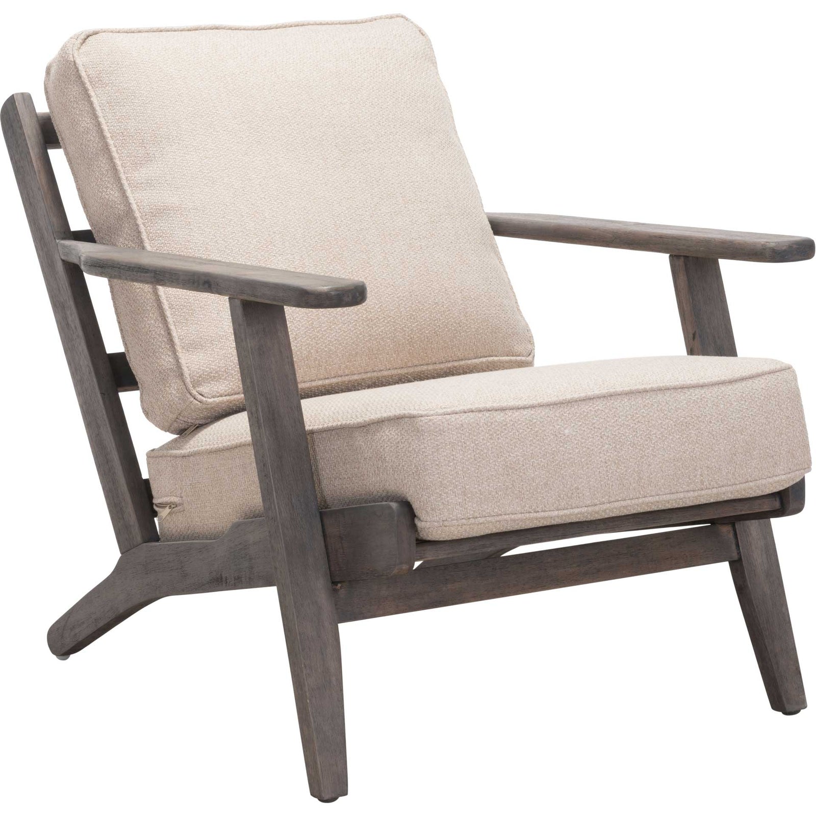 Trinity Lounge Chair Beige/Dark Brown