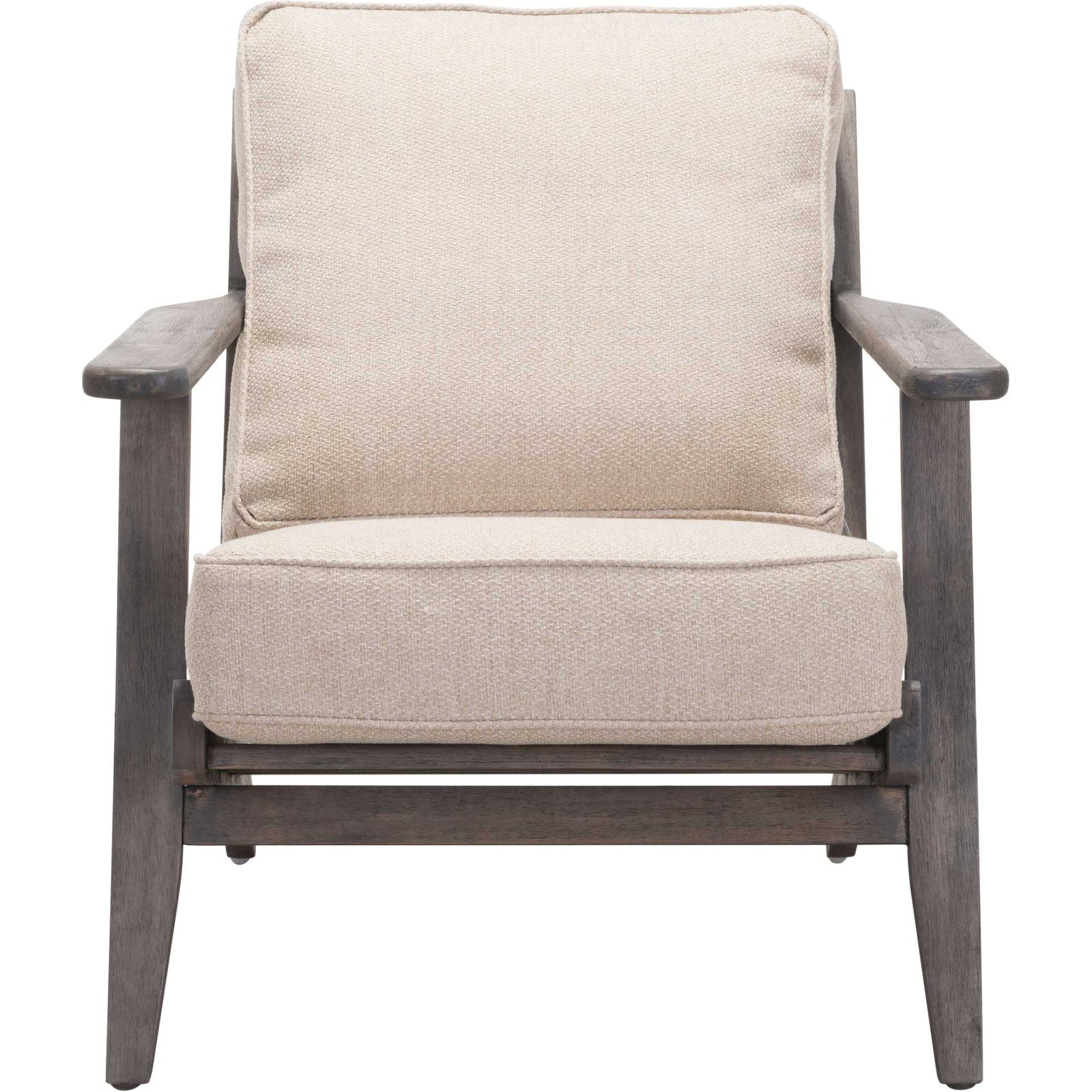 Trinity Lounge Chair Beige/Dark Brown