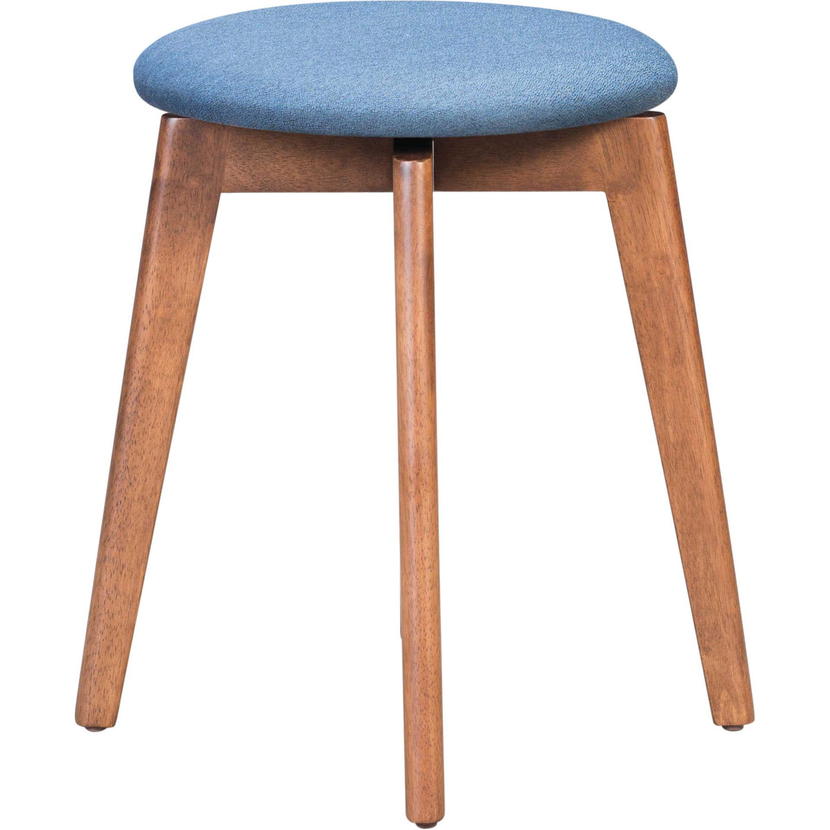Brix Stool Walnut/Ink Blue