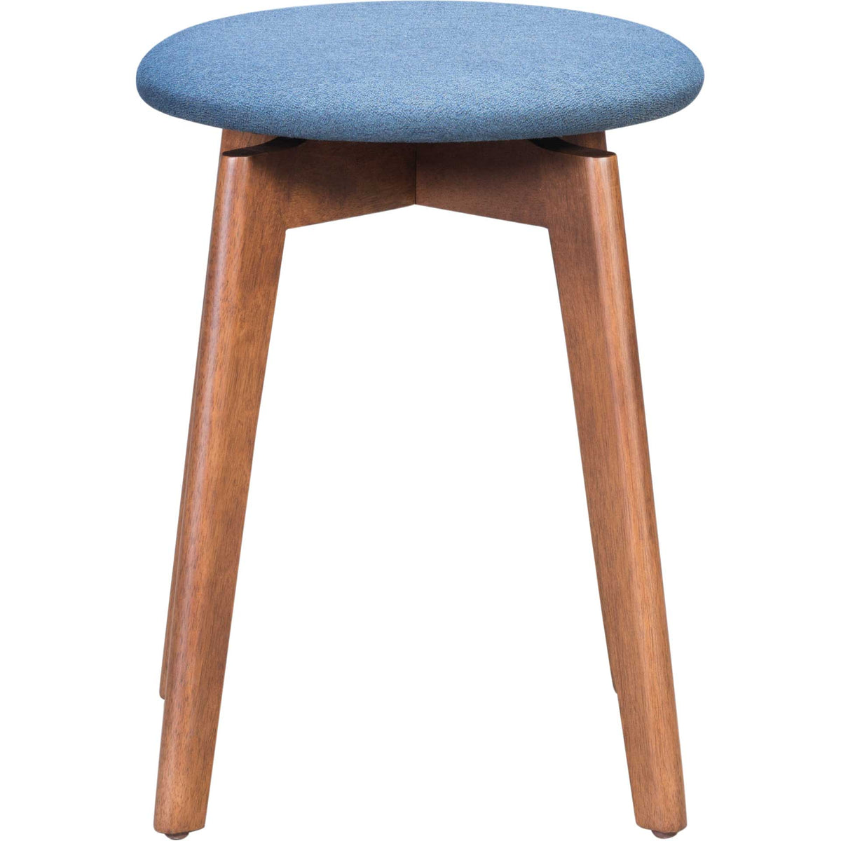 Brix Stool Walnut/Ink Blue