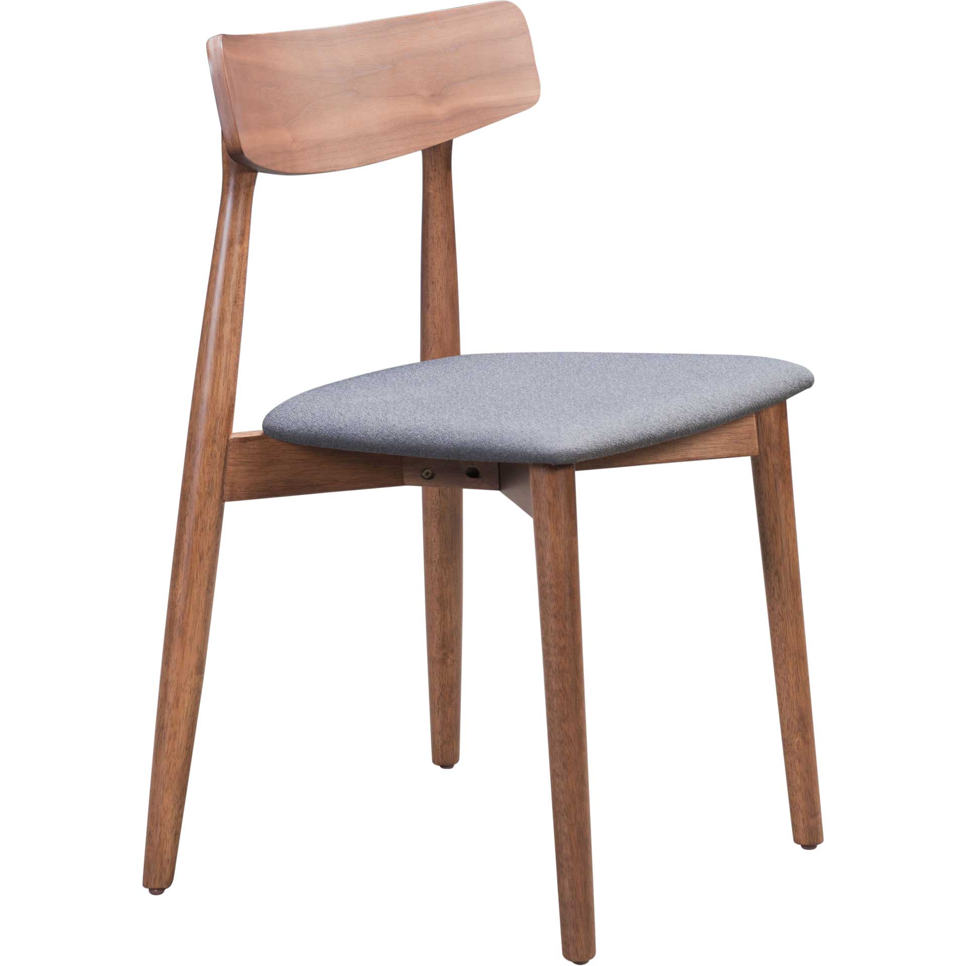 Norwich Dining Chair Walnut/Dark Gray