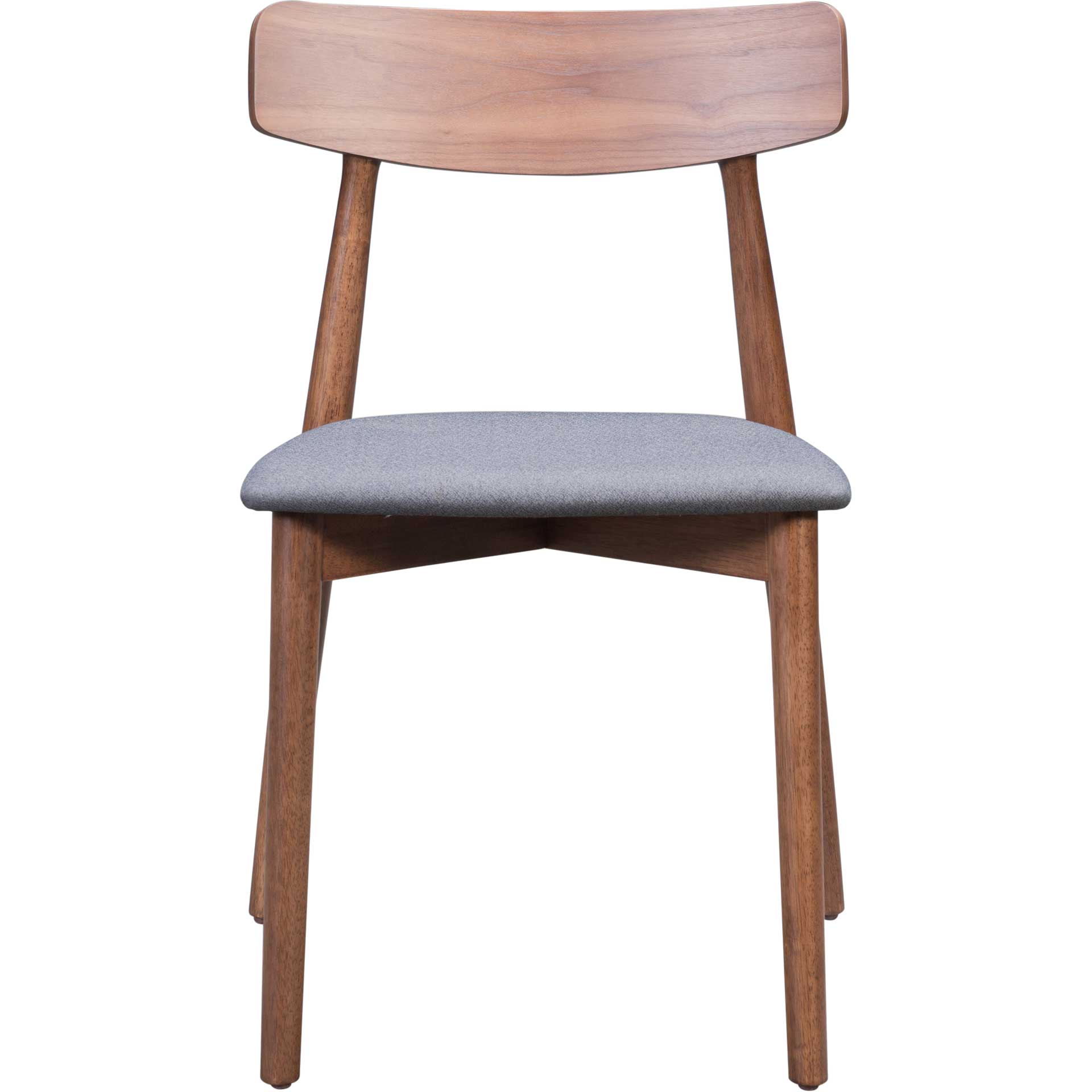 Norwich Dining Chair Walnut/Dark Gray