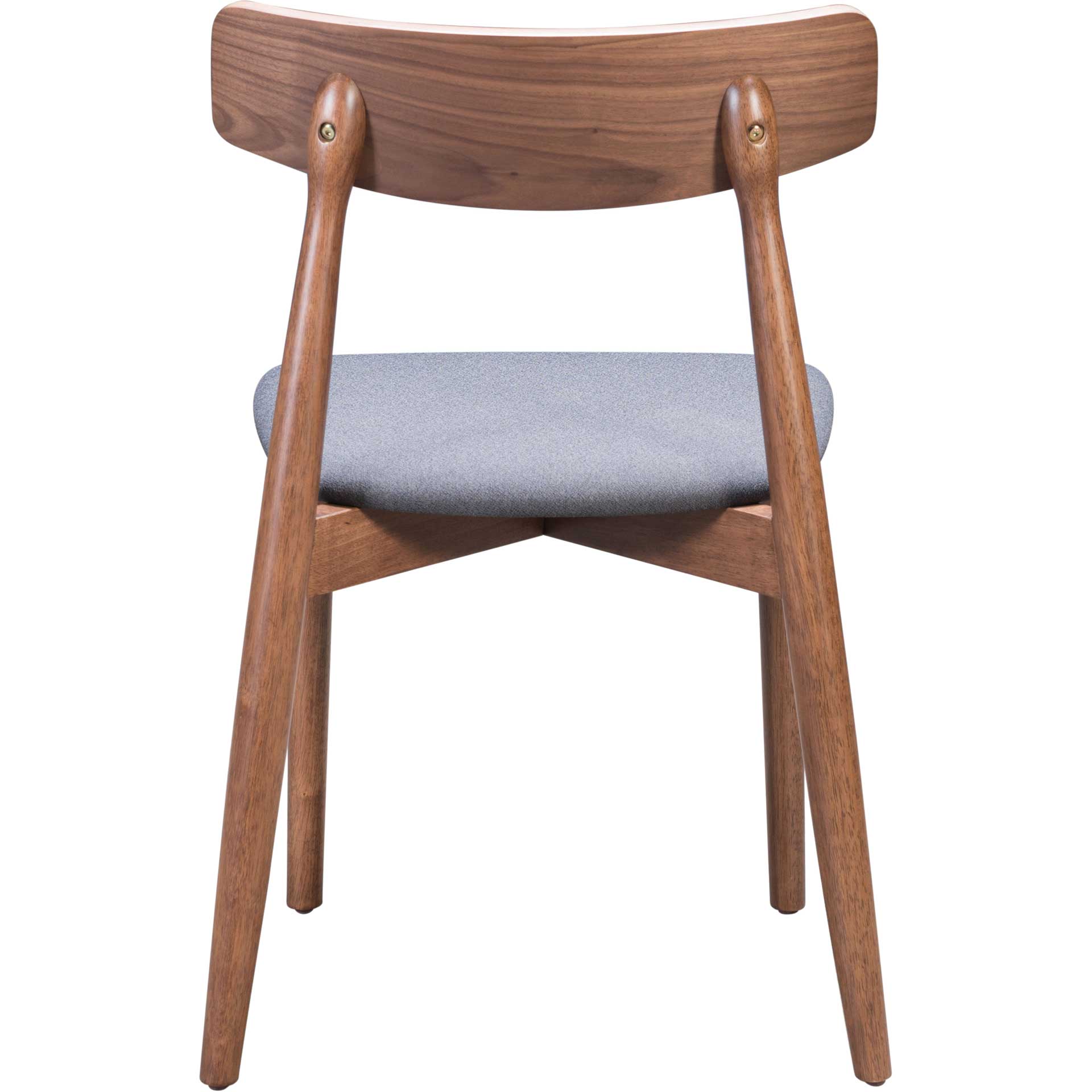 Norwich Dining Chair Walnut/Dark Gray