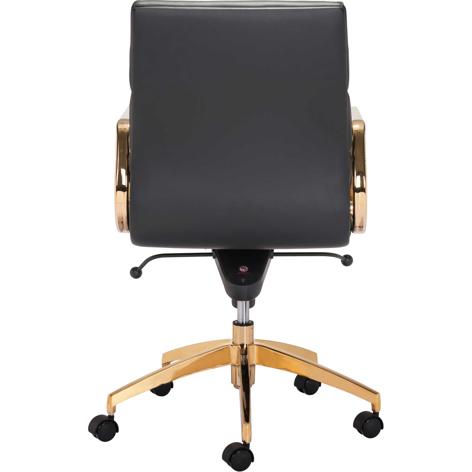 Smart Low Back Office Chair Black/Gold